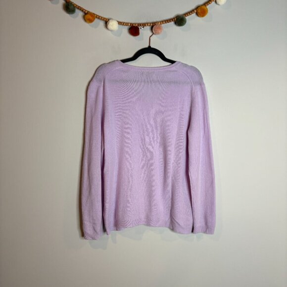 Charter Club lavender cashmere sweater - Picture 4 of 4